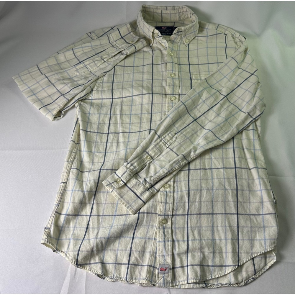 Vineyard Vines Slim Fit‎ Murray Shirt Plaid Button Down Long Sleeve Size Medium